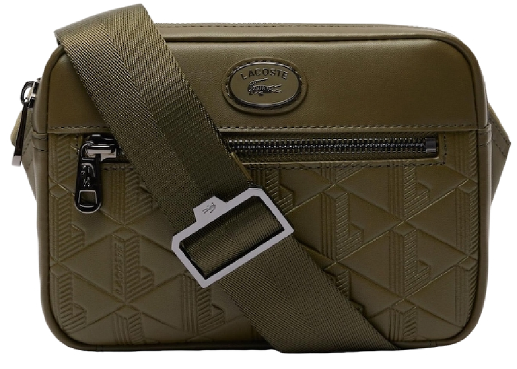 Túi Lacoste Embossed Monogram Shoulder Bag ‘Green’ NH4401MRN62