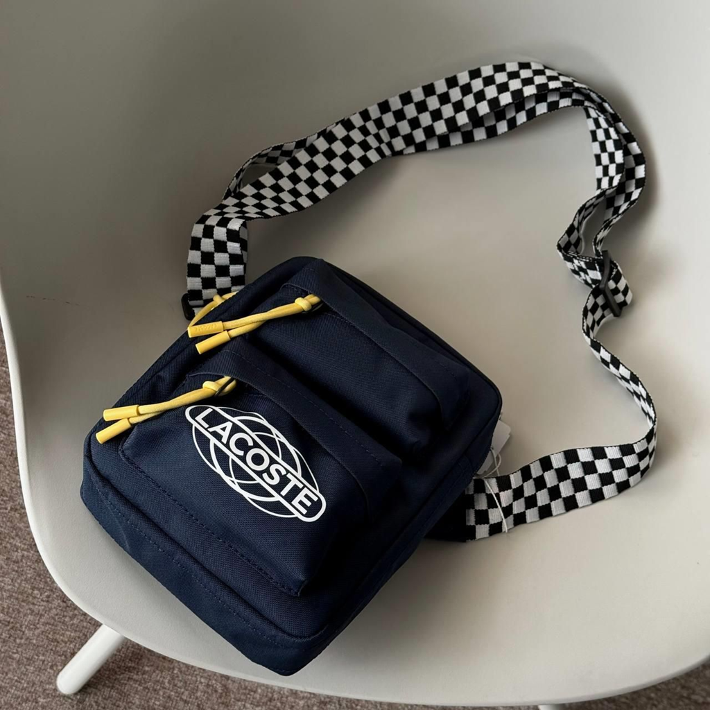 Alternative view of Túi Lacoste Neocroc Checkboard Strap Bag ‘Blue’ NH4040NZ-793