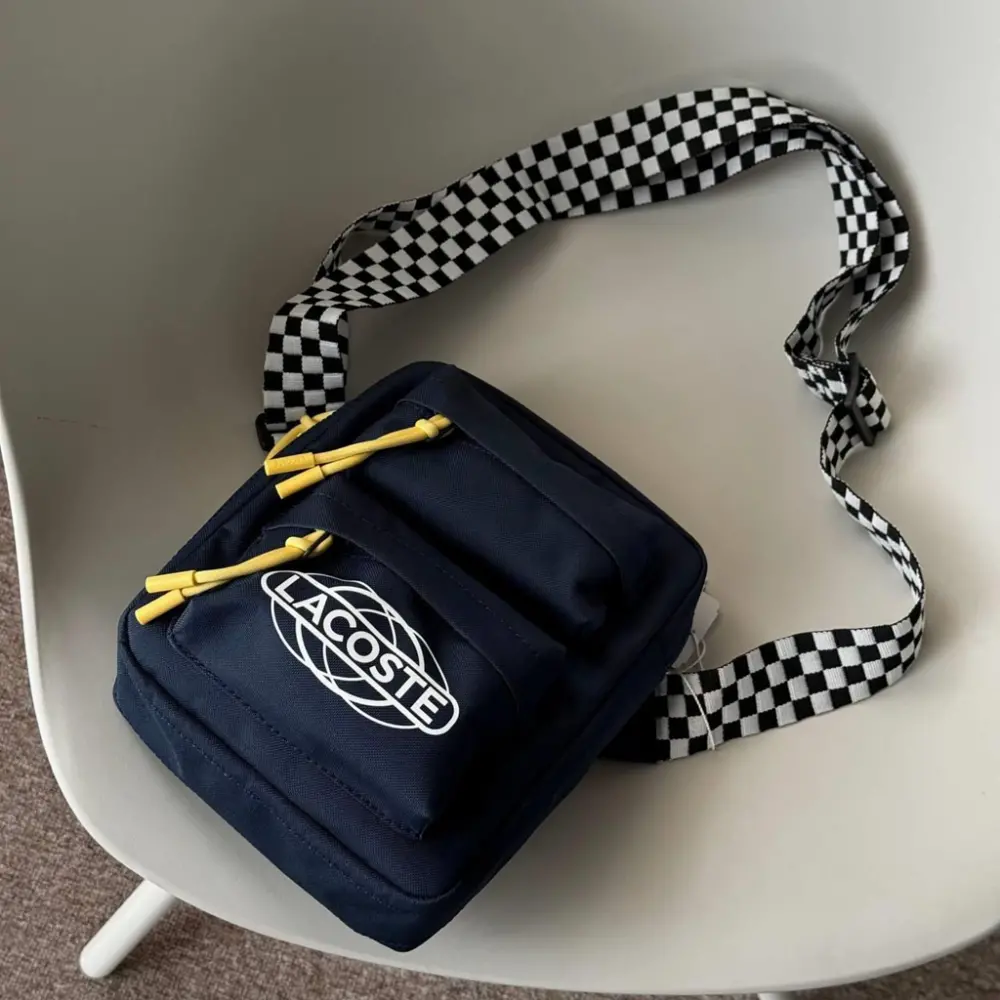 Alternative view of Túi Lacoste Neocroc Checkboard Strap Bag ‘Blue’ NH4040NZ-793
