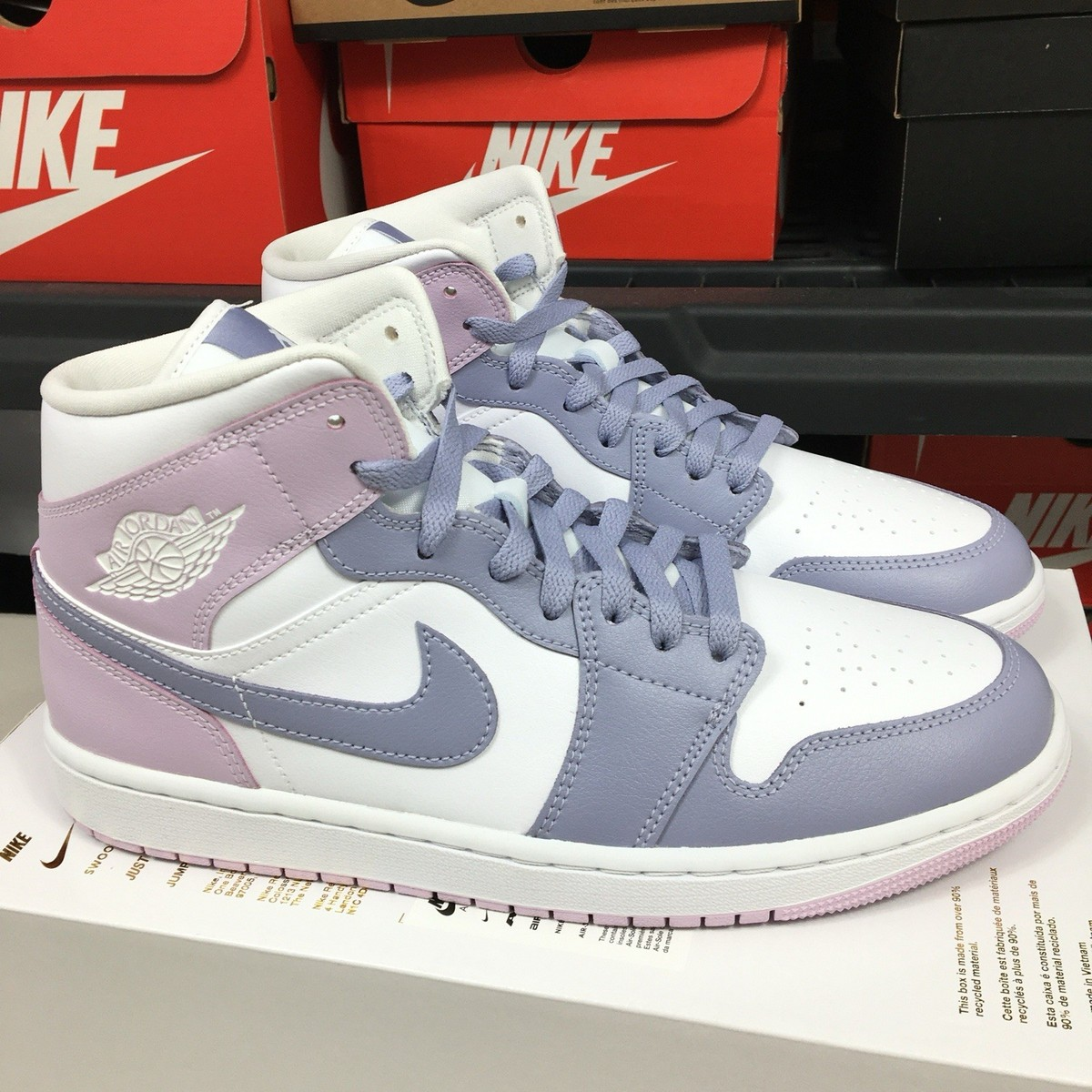 Giày Nike Jordan 1 Mid 'Indigo Haze' BQ6472-510 - Ảnh 5