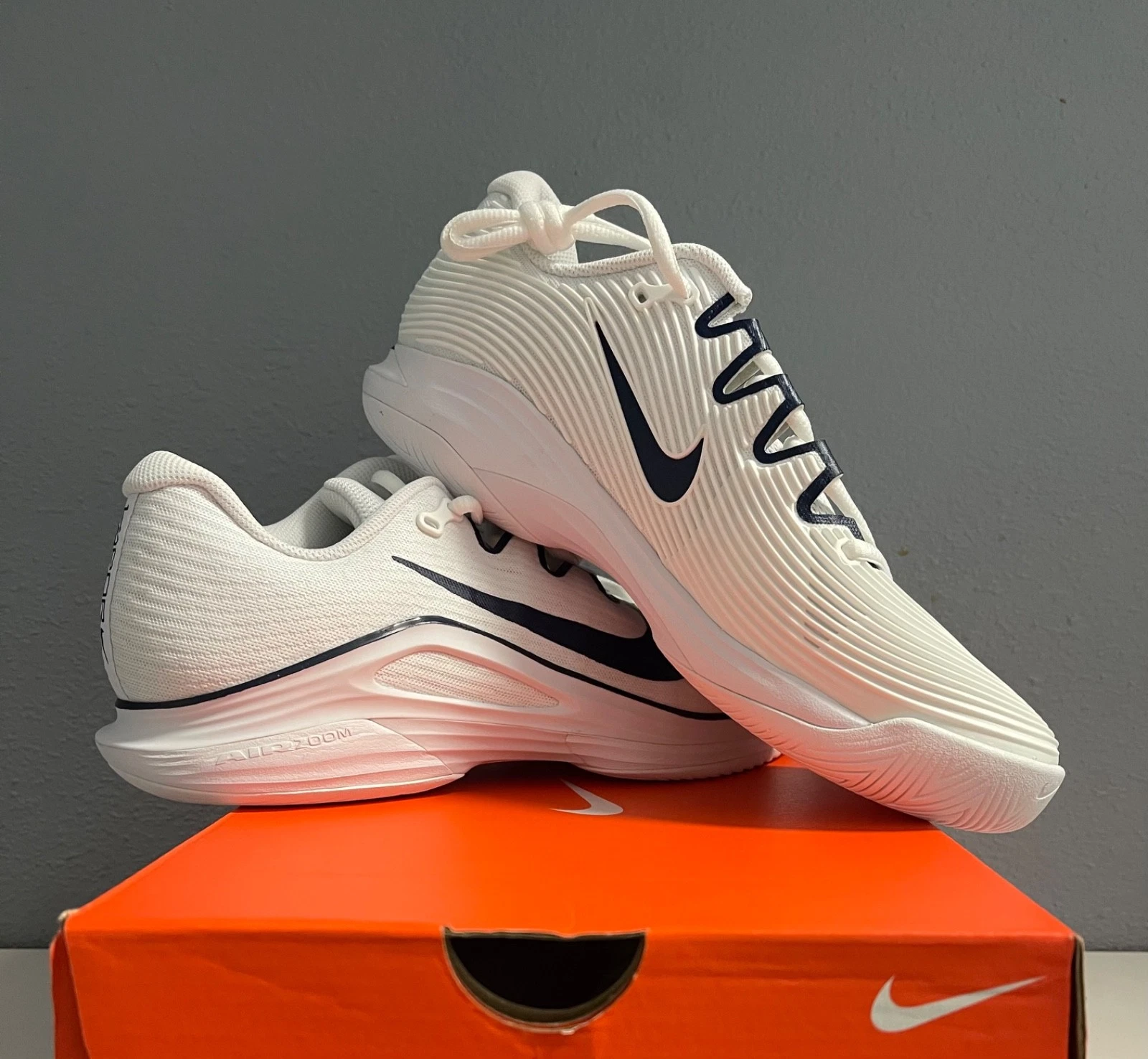 Giày Nike Court Air Zoom Vapor 12 HC ‘White Midnight’ IB7168-100 - Ảnh 8