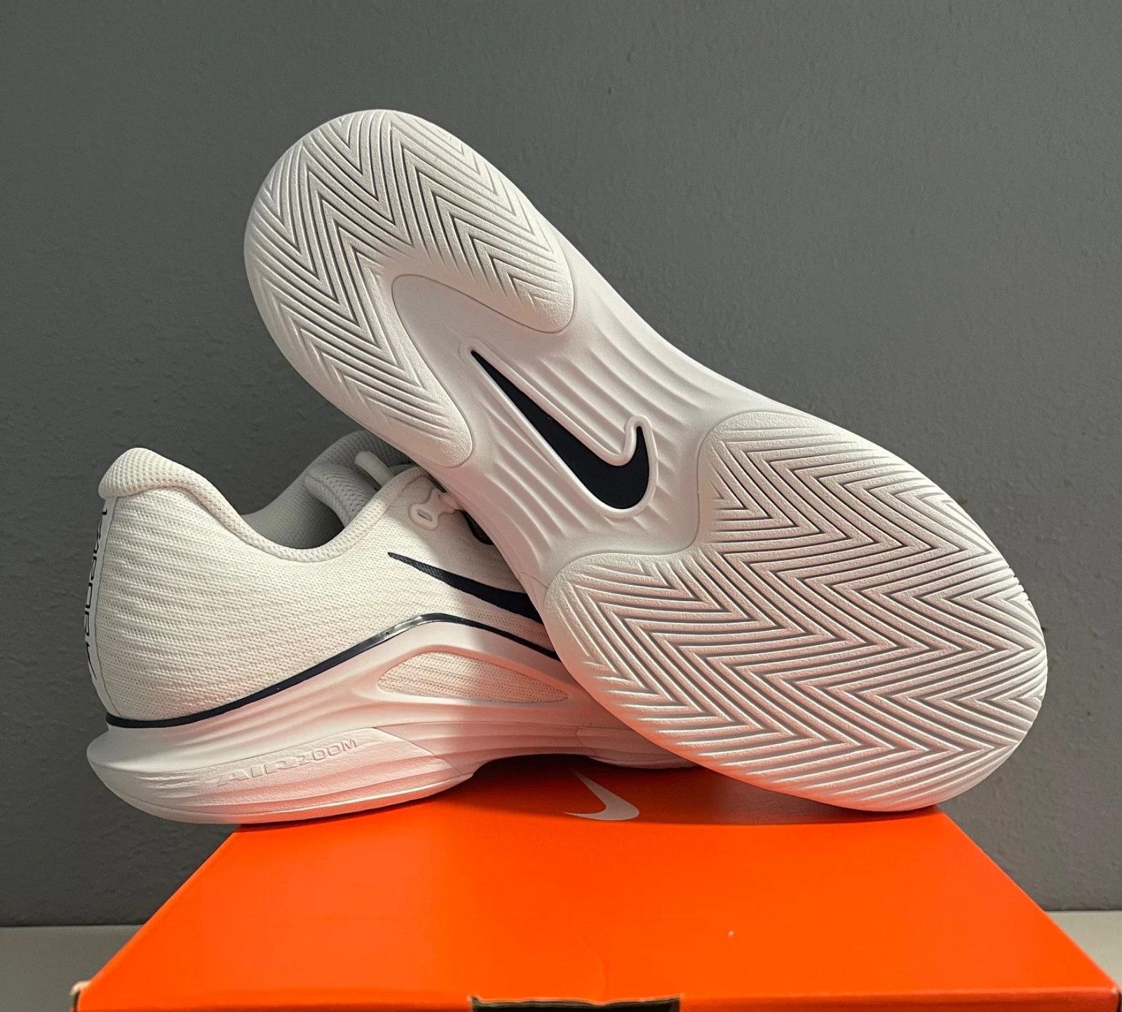 Giày Nike Court Air Zoom Vapor 12 HC ‘White Midnight’ IB7168-100 - Ảnh 6