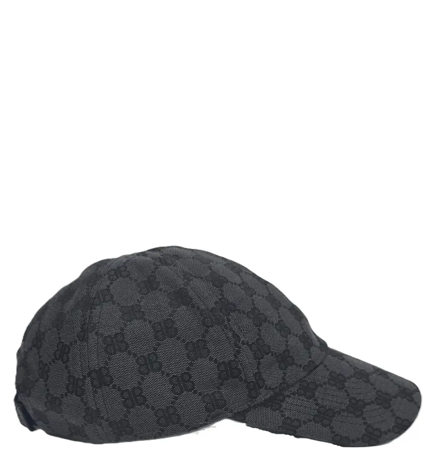 Mũ Balenciaga x Gucci Hacker Project Baseball Cap 'Grey' 6807174B3B71160 - Ảnh 4