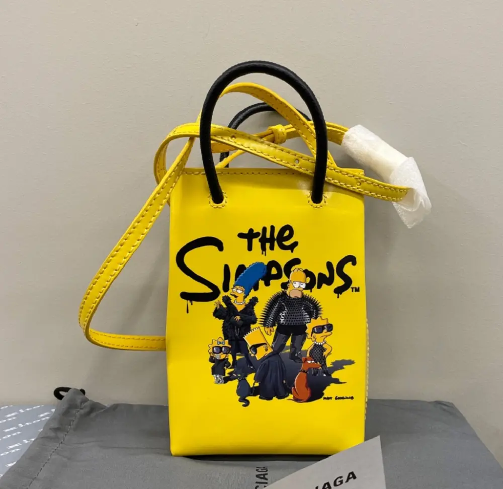 Alternative view of Túi Nữ Balenciaga The Simpsons Holder 'Yellow' 593826-23VBN-7104