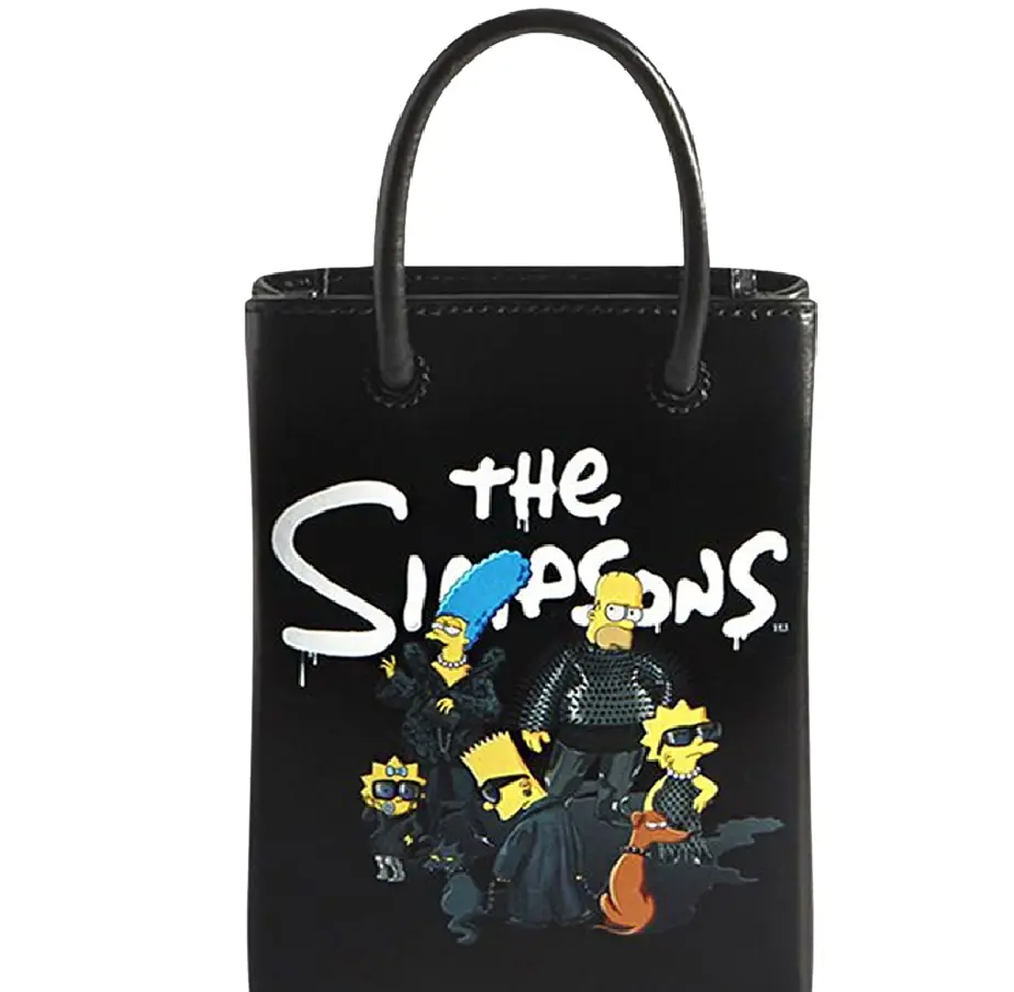 Túi Nữ Balenciaga The Simpsons Holder 'Black' 593826-23VBN-1000