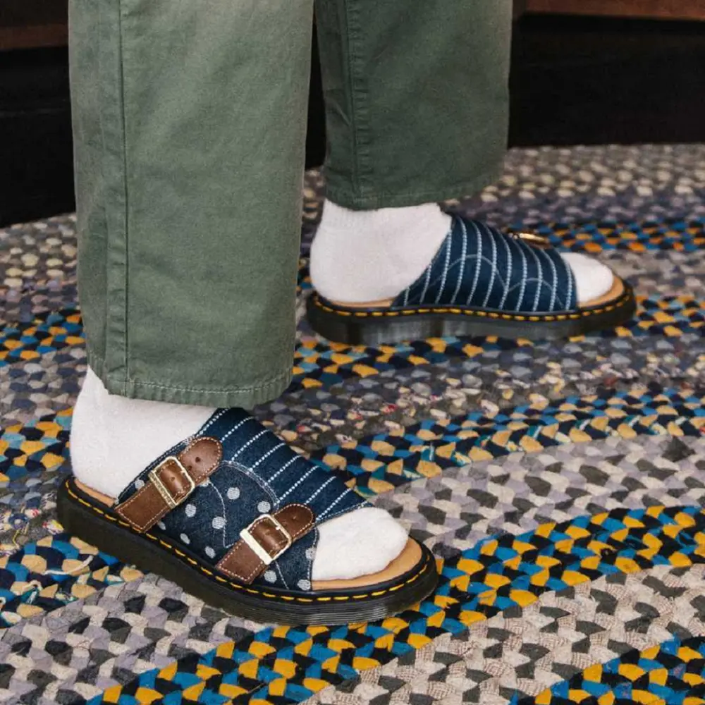 Dép Dr.Martens Dayne Made in England ‘Pinstripe’ 27510793 - Ảnh 4