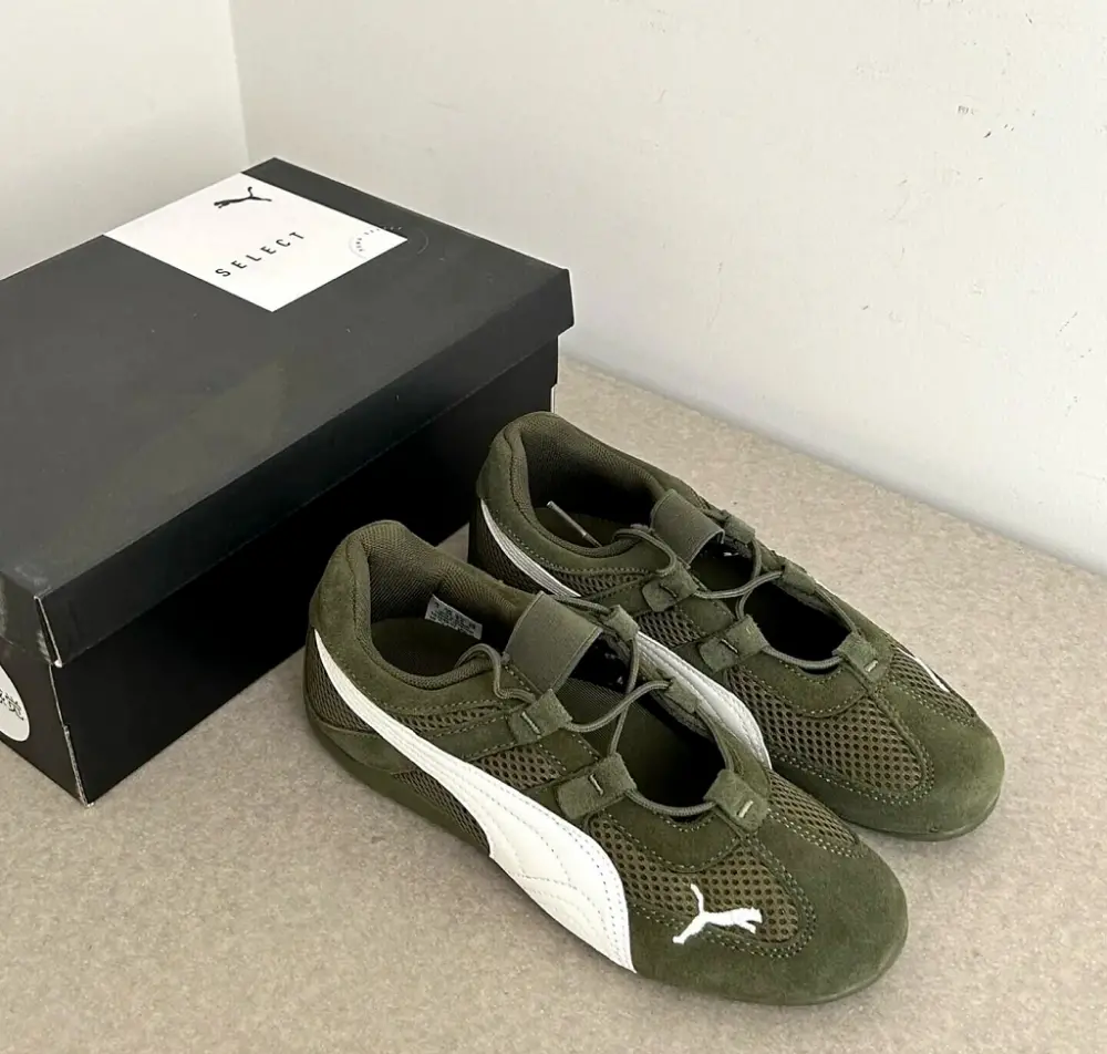 Giày Puma Speedcat Go ‘Olive White’ 403589-07 - Ảnh 6