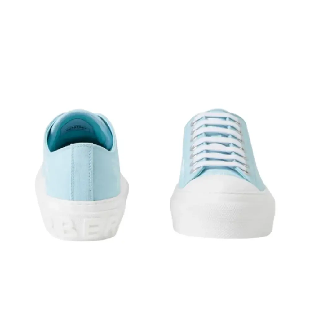 Giày Nữ Burberry Low Top Stylish Skateboarding 'Ocean Blue' 80699371 - Ảnh 4