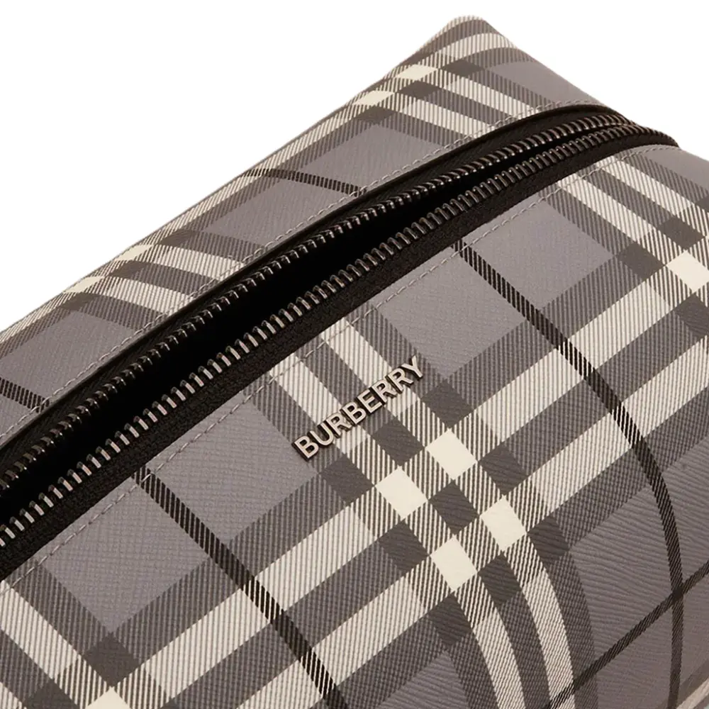 Alternative view of Túi Burberry Check Travel Pouch ‘Grey’ 8057782