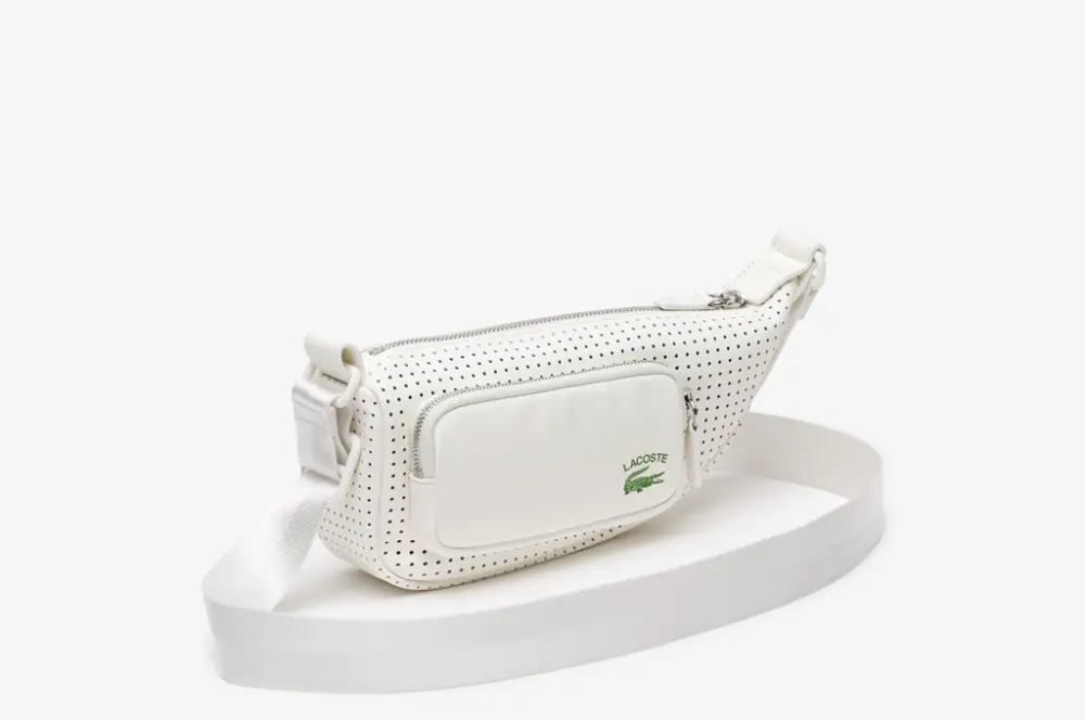 Túi Lacoste Perforated Small Shoulder Bag ‘White’ NU4251ID-206239 - Ảnh 3