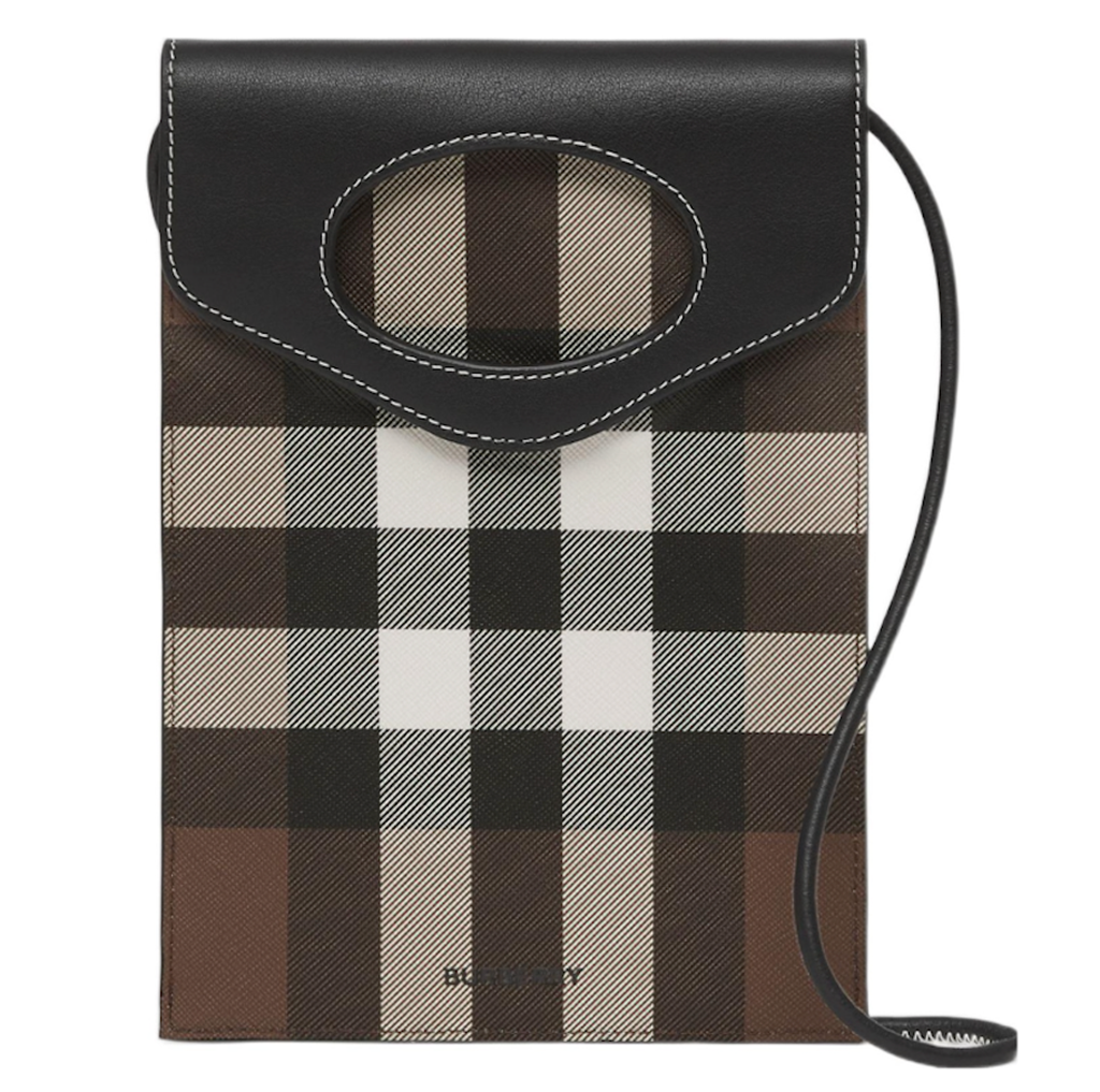 Túi Burberry Check Logo Crossbody Bag ‘Brown’ 80492371