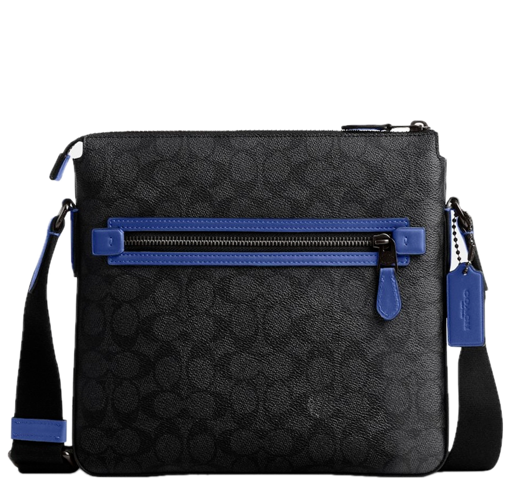 Túi Coach Gotham File Bag 'Black Blue' CR747-WRH