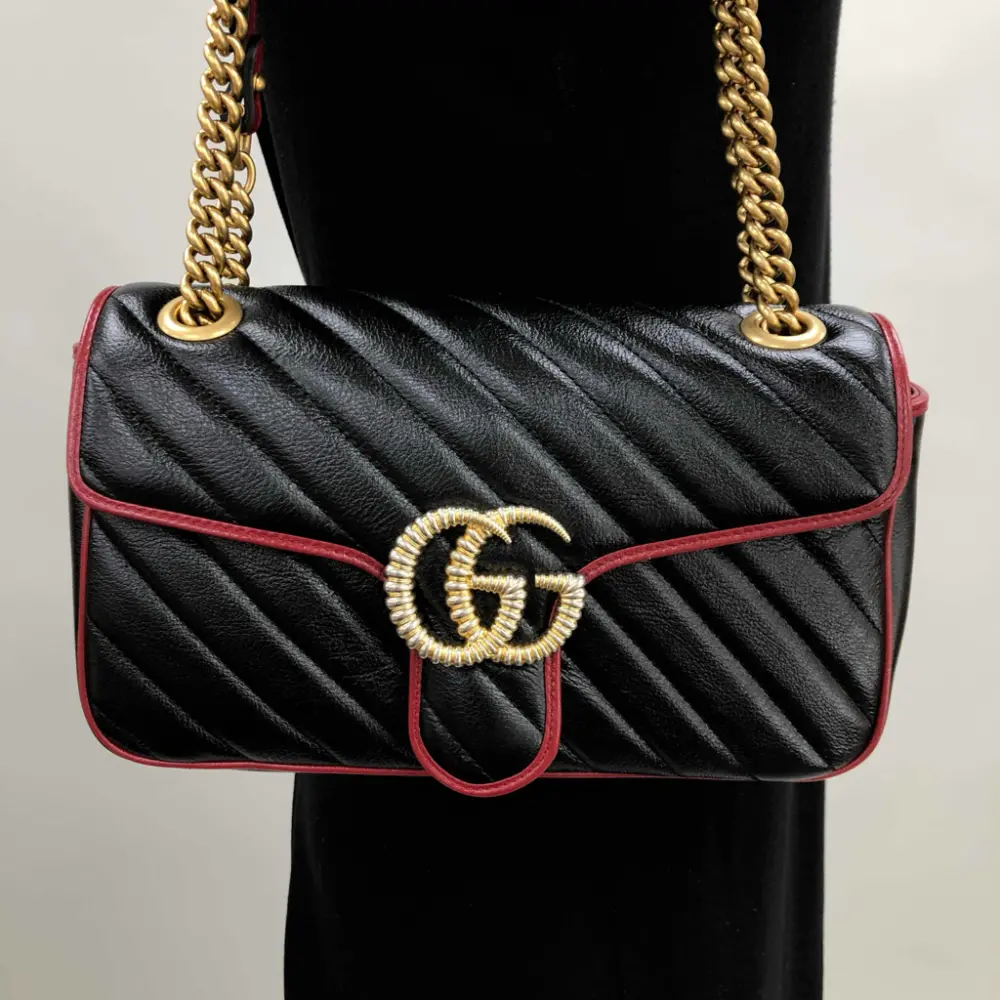 Túi Gucci GG Marmont Shoulder Bag 'Black' 443497-0OLFX-8277 - Ảnh 4