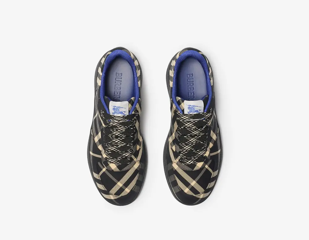Giày Burberry Check Terrace Sneakers ‘Black’ 80953701 - Ảnh 4