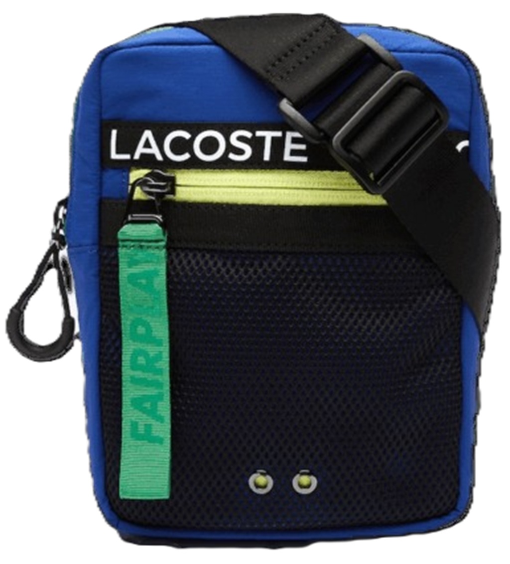Túi Lacoste Band Nylon Crossbody ‘Blue’ NU3797UH-J77