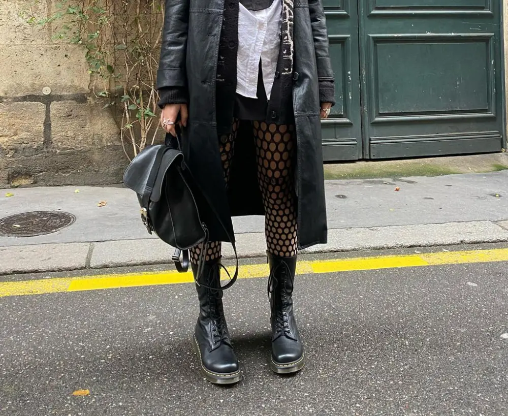 Alternative view of Giày Dr.Martens 1B99 Virginia Leather High Boots ‘Black’ 11820008