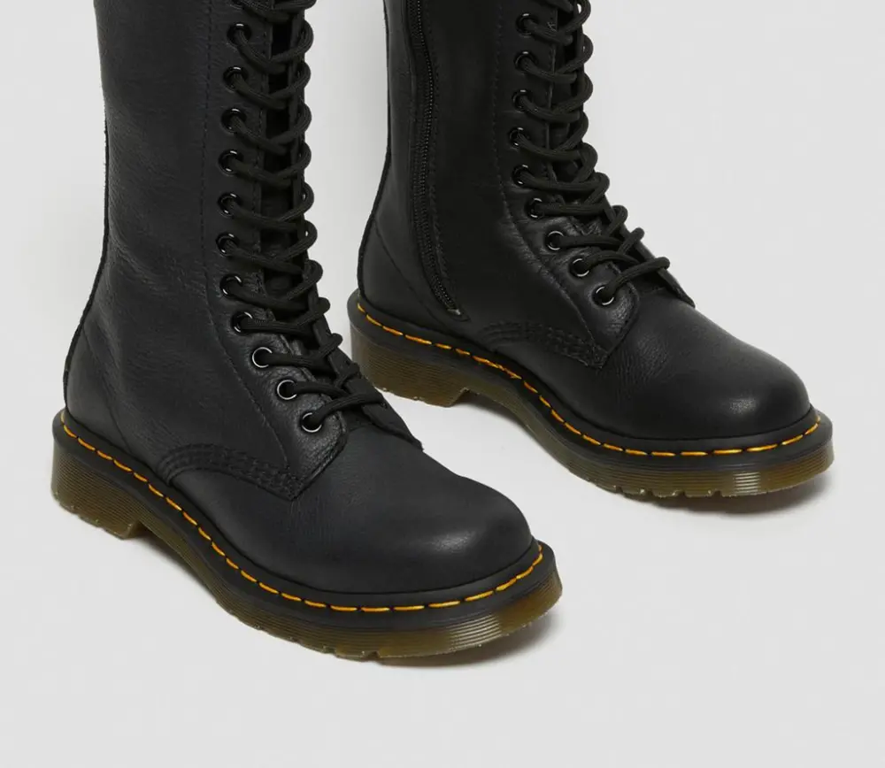 Giày Dr.Martens 1B99 Virginia Leather High Boots ‘Black’ 11820008 - Ảnh 4