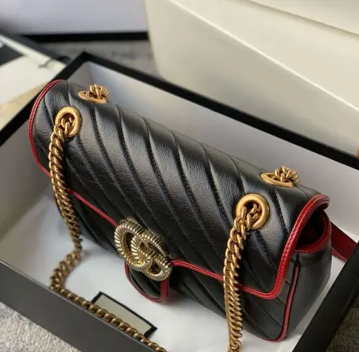 Alternative view of Túi Gucci GG Marmont Shoulder Bag 'Black' 443497-0OLFX-8277