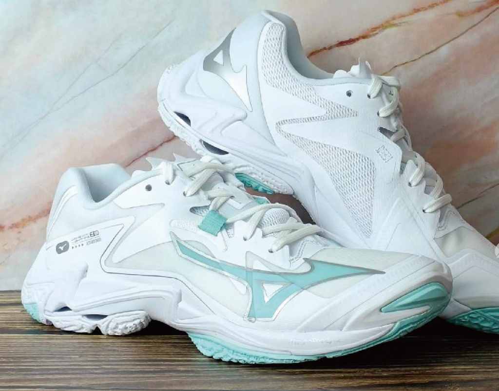 Alternative view of Giày Mizuno Wave Lightning Z8 ‘White Green’ V1GC240045