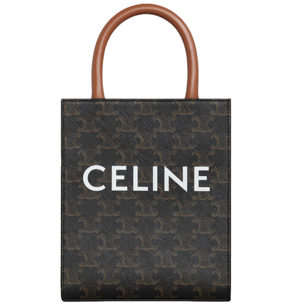 Túi Nữ Celine Mini Vertical Hippo Triomphe Canvas 'Tan' 194372BZK-04LU