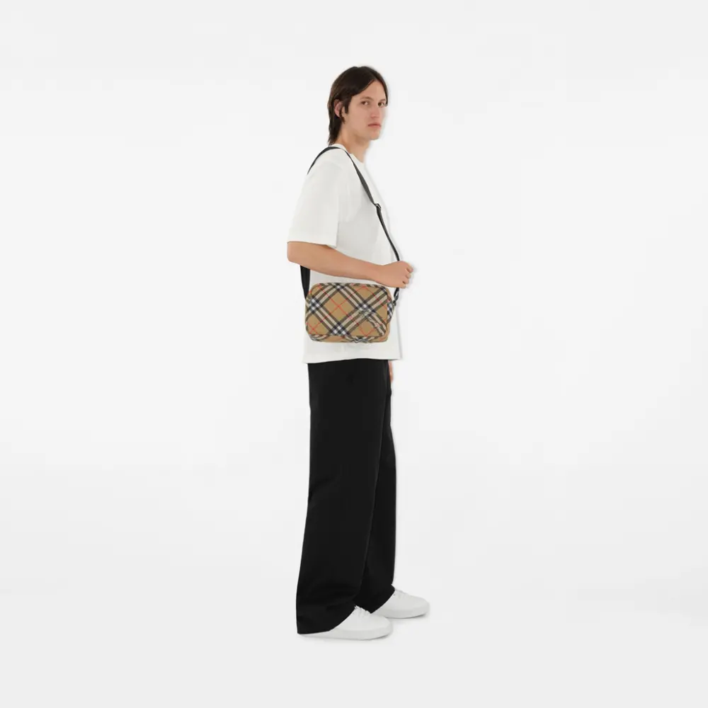 Alternative view of Túi Burberry Check Crossbody 'Sand' 80913201