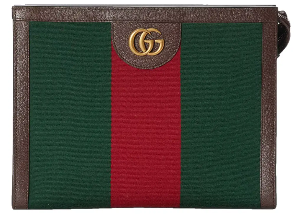 Túi Gucci Web Beauty Case With Double G 'Green Red' 722982-HE2VT-8742