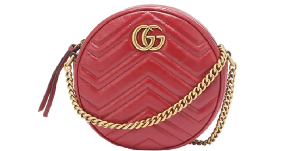 Túi Gucci GG Marmont Mini Round Shoulder 'Red' 550154-0OLET-6438