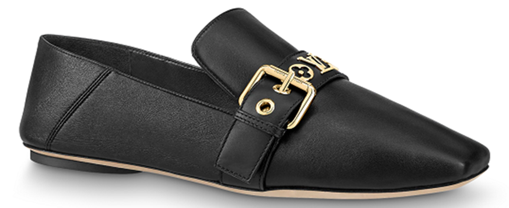 Alternative view of Giày Louis Vuitton Leather Monogram Baya Flat 'Black' 1A8VM6
