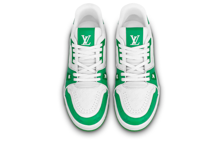 Alternative view of Giày Louis Vuitton Lv Trainers ‘White Green’ 1AANFY