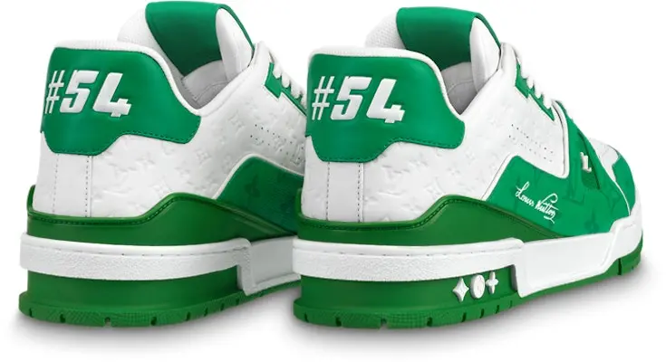 Giày Louis Vuitton Lv Trainers ‘White Green’ 1AANFY - Ảnh 3