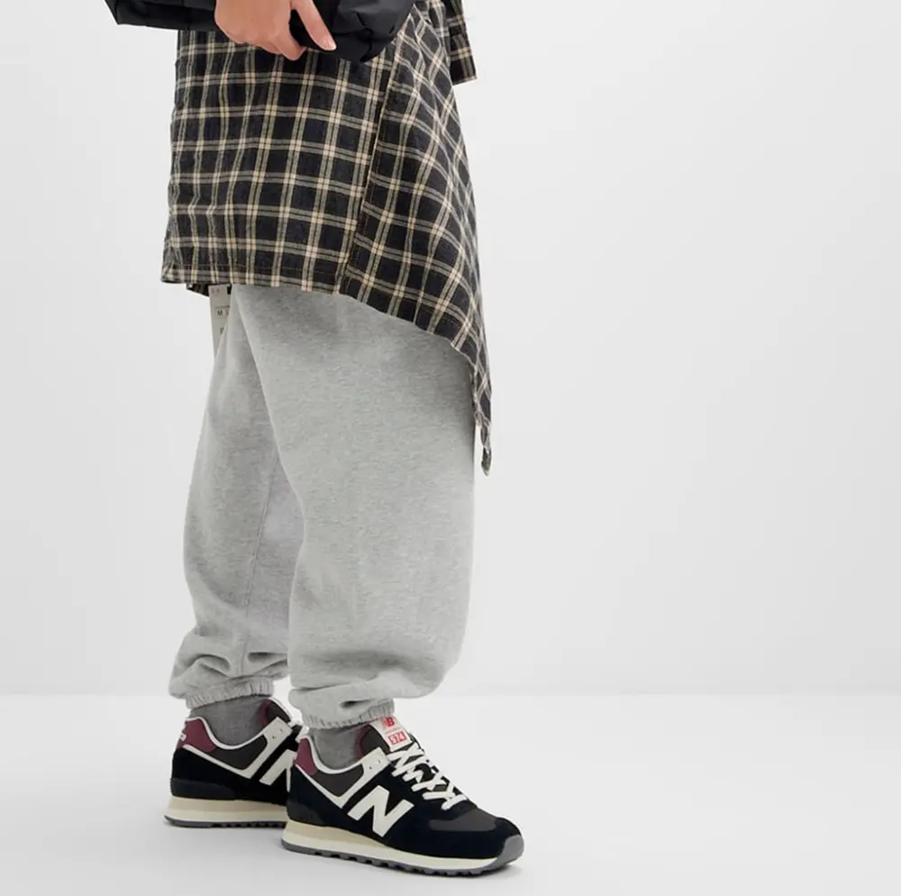 Giày New Balance 574 ‘Black White Wine Red’ WL574WBE - Ảnh 5