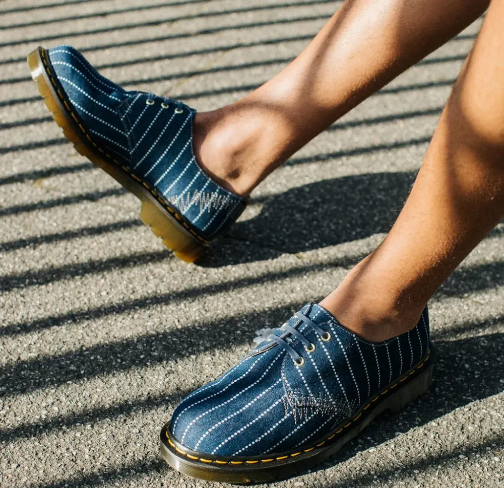 Giày Dr. Martens 1461 Pinstripe ‘Blue’ 27509793 - Ảnh 5