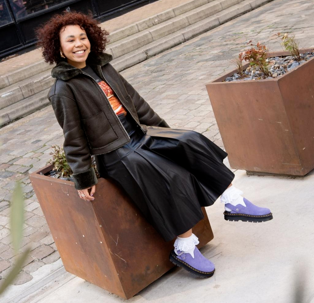 Dép Shop Dr Martens Zebzag ‘Purple’ 31937500 - Ảnh 7