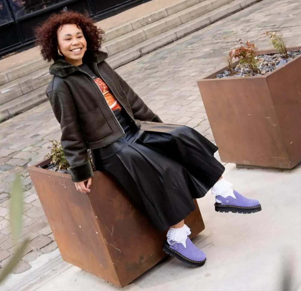 Dép Shop Dr Martens Zebzag ‘Purple’ 31937500 - Ảnh 7