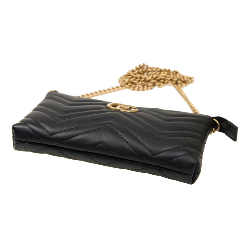 Alternative view of Túi Gucci GG Marmont Matlassé Cross Body Bag 443447-DRW1T-1000