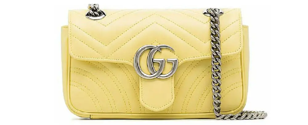 Túi Gucci GG Marmont Small Shoulder Bag 'Yellow' 443497-DTDIY-7412