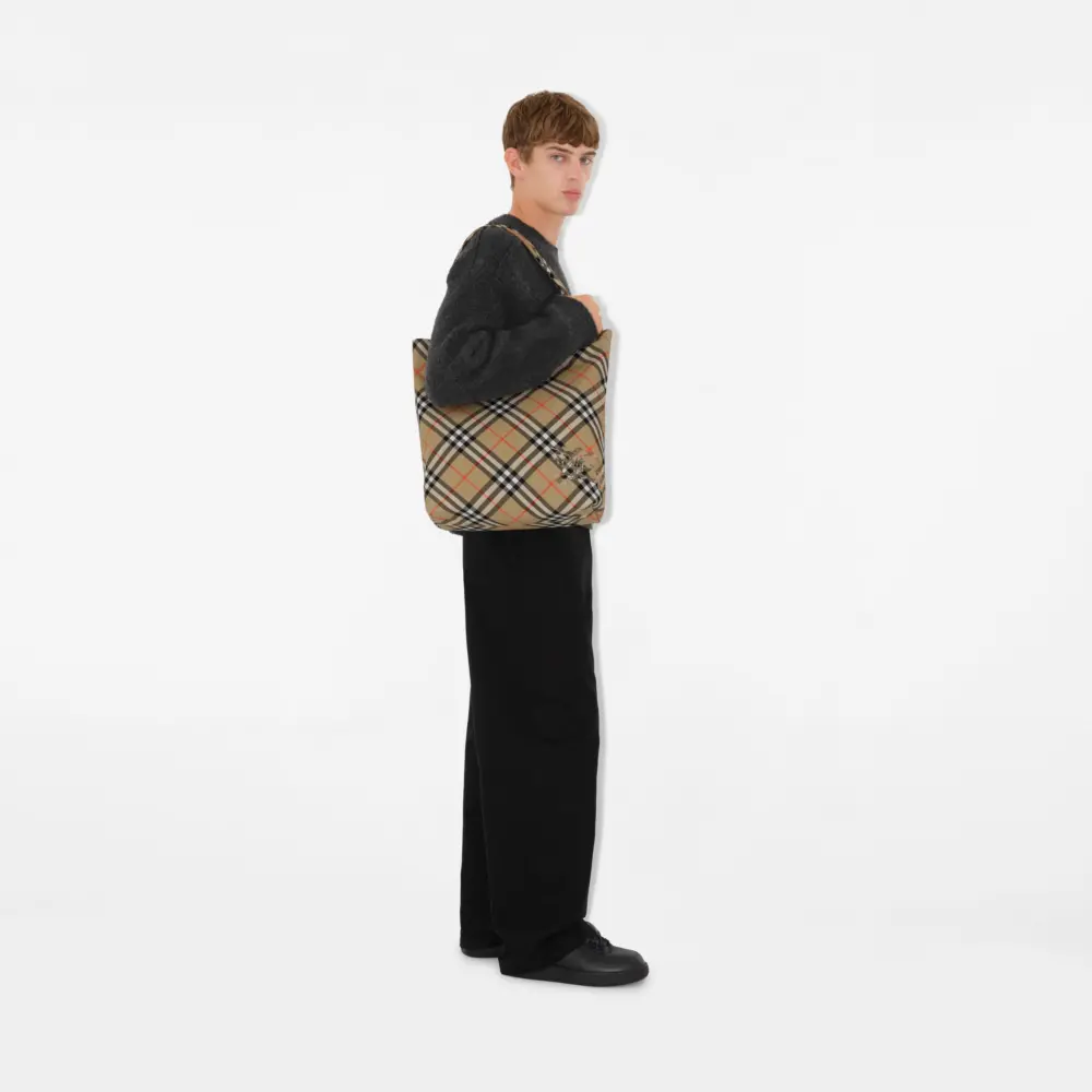 Túi Burberry Check Tote 'Sand' 80977161 - Ảnh 5