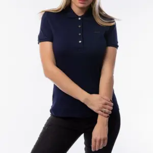 Áo Lacoste Slim Fit Polo Shirt Pique ‘Dark Blue’ - Ảnh 5
