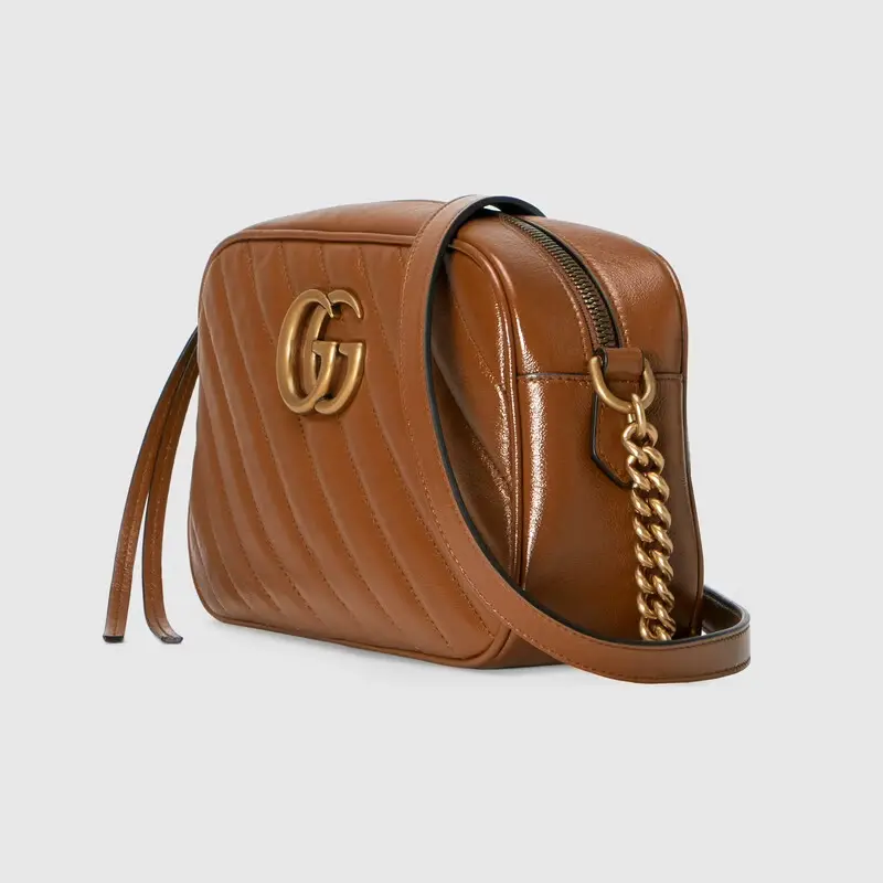 Alternative view of Túi Gucci GG Small Matelassé Shoulder 'Brown' 447632-0OLFT-2535
