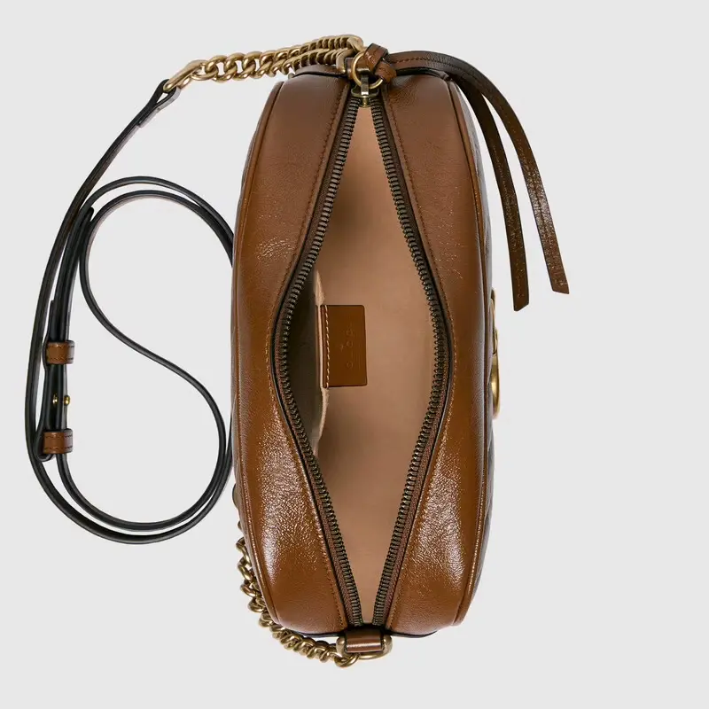 Túi Gucci GG Small Matelassé Shoulder 'Brown' 447632-0OLFT-2535 - Ảnh 3