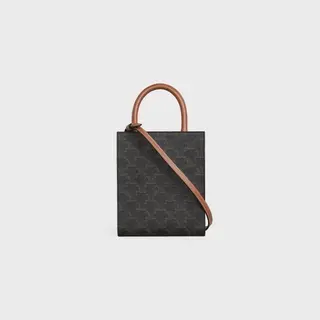 Túi Nữ Celine Mini Vertical Hippo Triomphe Canvas 'Tan' 194372BZK-04LU - Ảnh 3