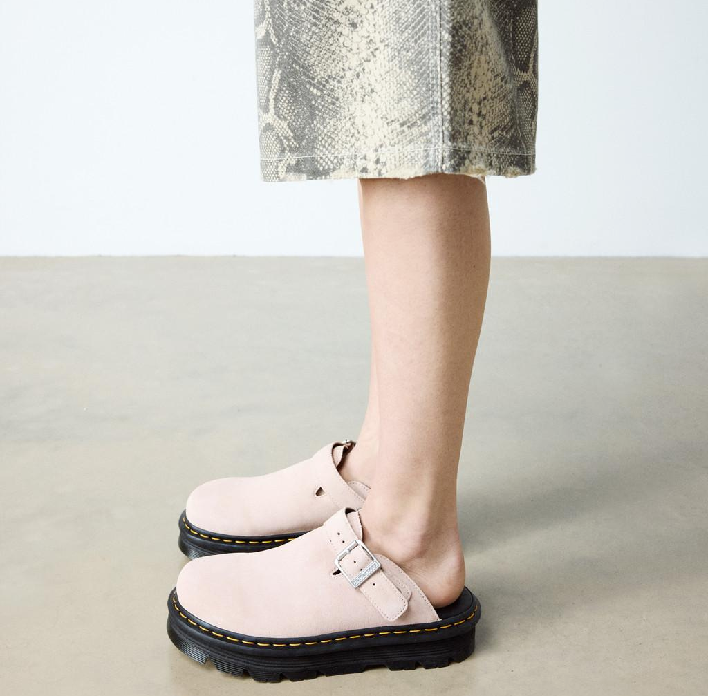 Dép Dr. Martens Zebzag Suede Platform ‘Powder Pink’ 31937650 - Ảnh 6