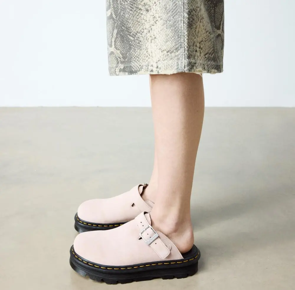 Dép Dr. Martens Zebzag Suede Platform ‘Powder Pink’ 31937650 - Ảnh 6
