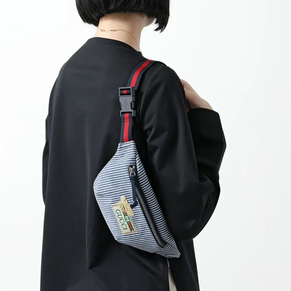 Alternative view of Túi Gucci Cotton Fabric Fanny Pack 'Blue' 502095-FACAM-4046