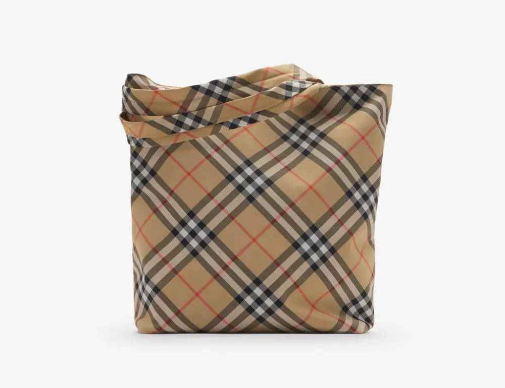 Túi Burberry Check Tote 'Sand' 80977161 - Ảnh 4
