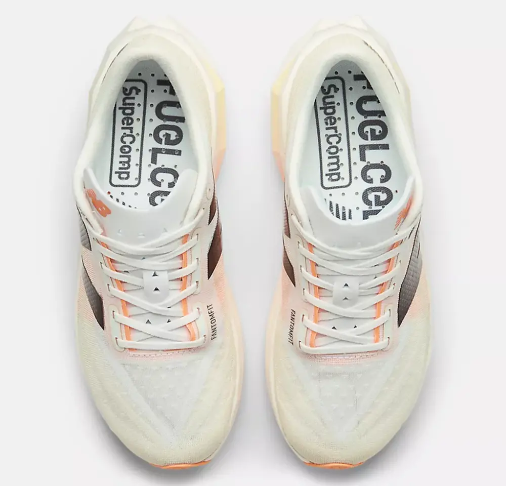 Giày New Balance Elite v4 ‘White Hot Mango’ WRCELCW4 - Ảnh 5