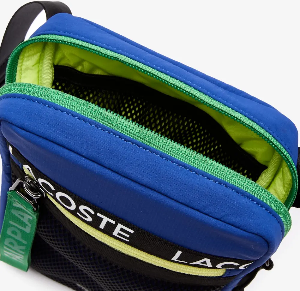 Túi Lacoste Band Nylon Crossbody ‘Blue’ NU3797UH-J77 - Ảnh 3