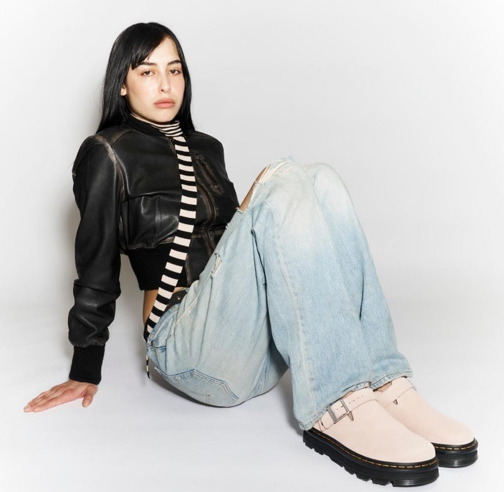 Dép Dr. Martens Zebzag Suede Platform ‘Powder Pink’ 31937650 - Ảnh 5