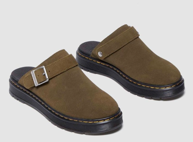 Dép Shop Dr Martens Brookline Suede ‘Green’ 40666300 - Ảnh 4