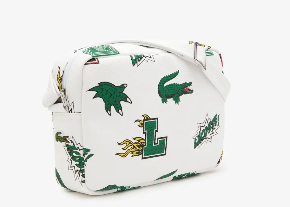Túi Lacoste Unisex Comic Effect ‘White’ NU3990HN-L05 - Ảnh 4